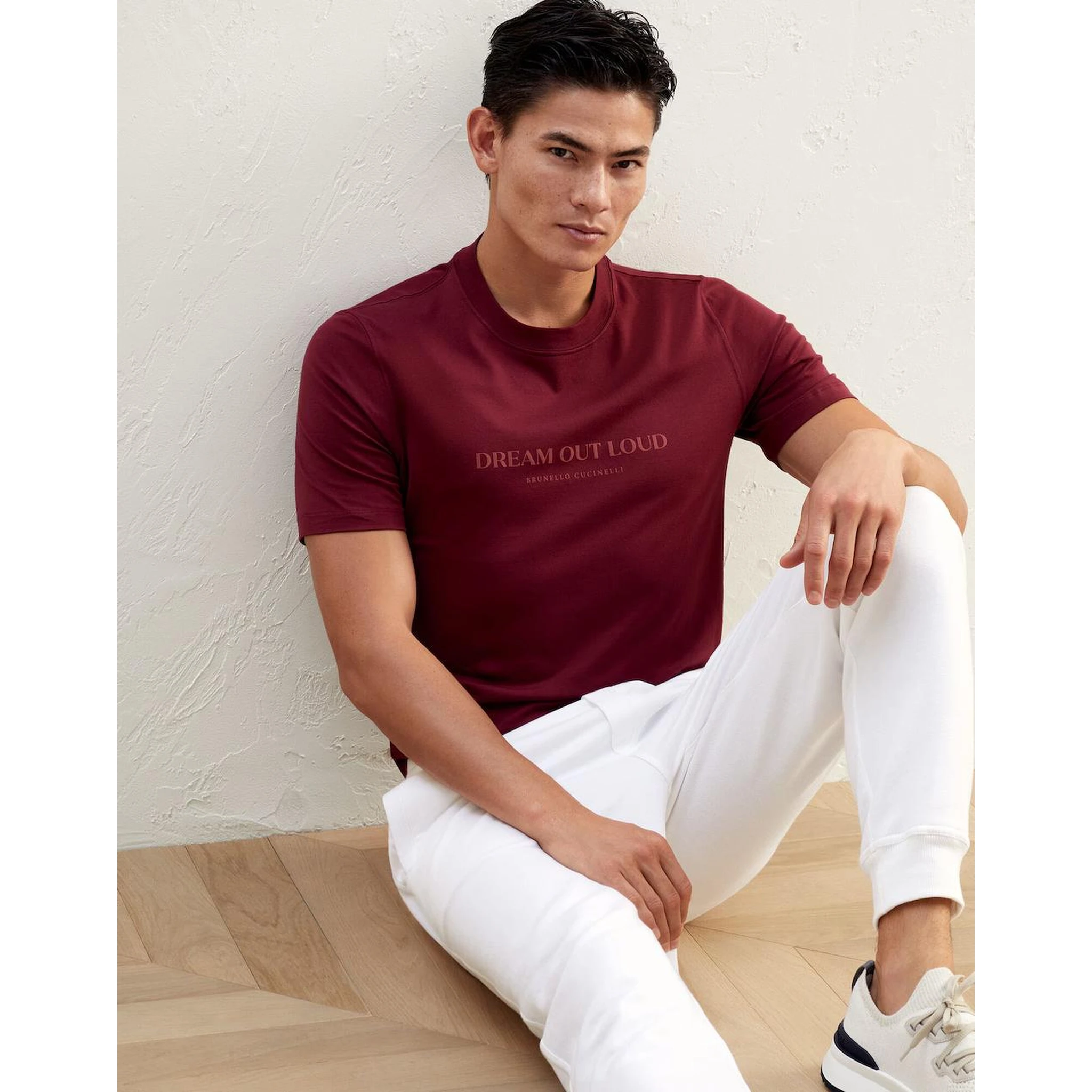 Burgundy Cotton T-Shirt
