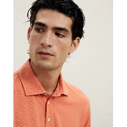 Bicolor Cotton Polo Shirt