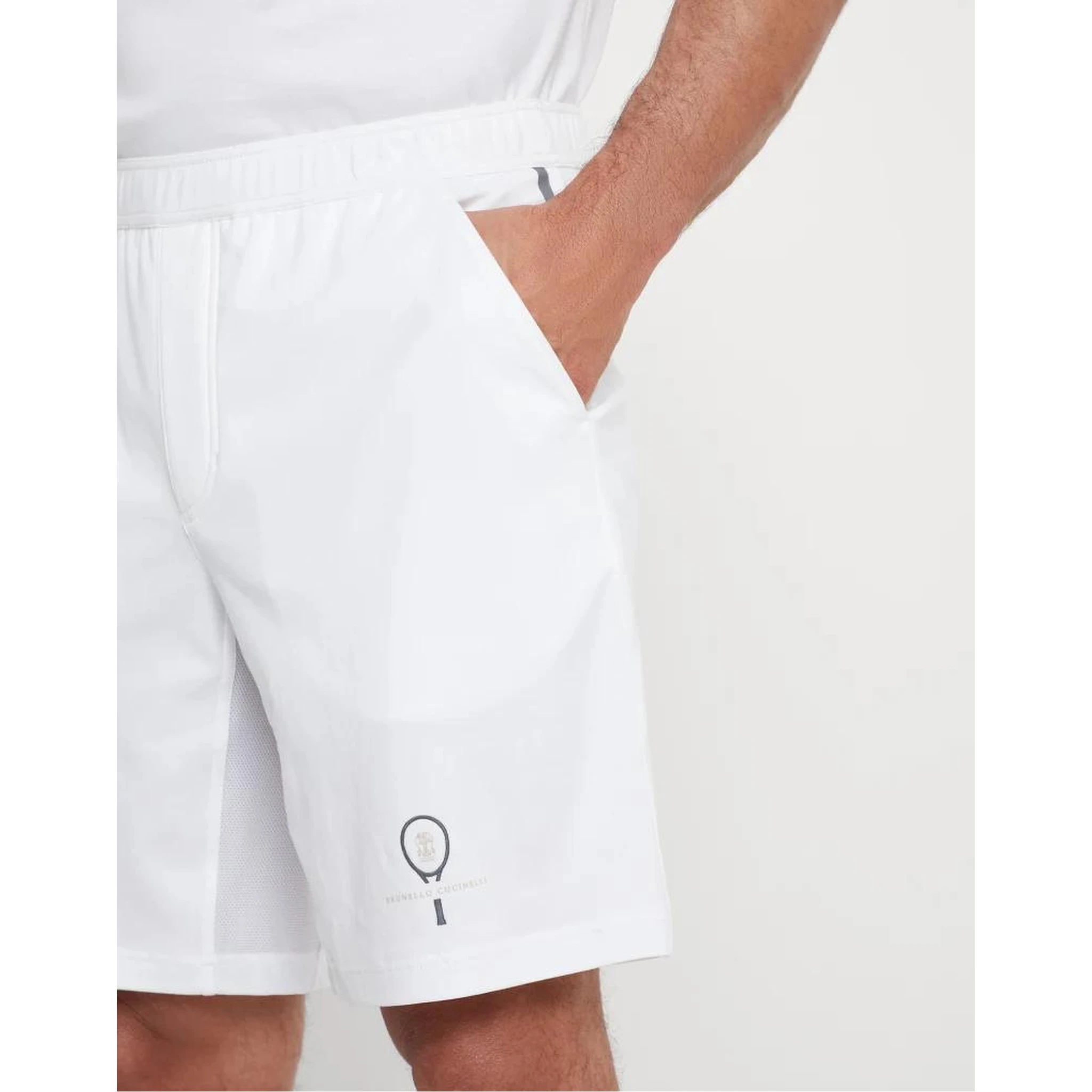 White Cotton Shorts