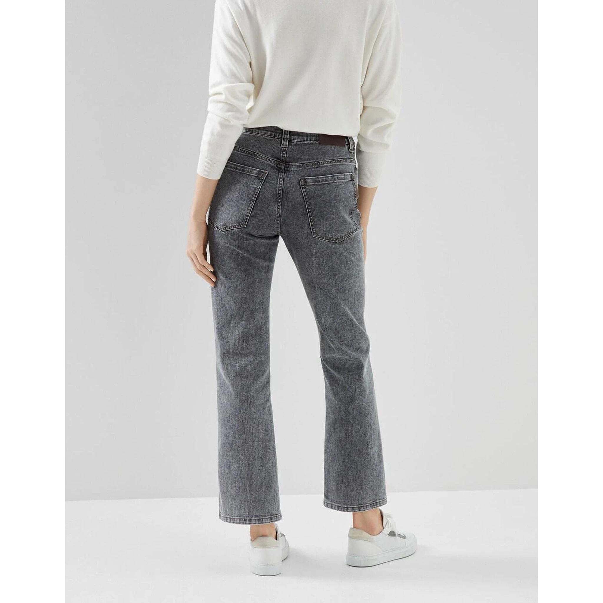 Multicolor Cotton Straight-Leg Jeans