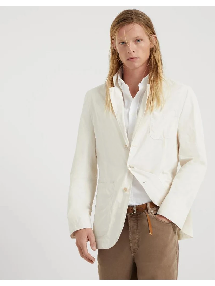 Bicolor Polyester Blazer