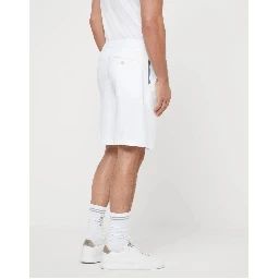 White Cotton Shorts