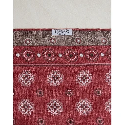 Bordeaux Silk Pocket Square