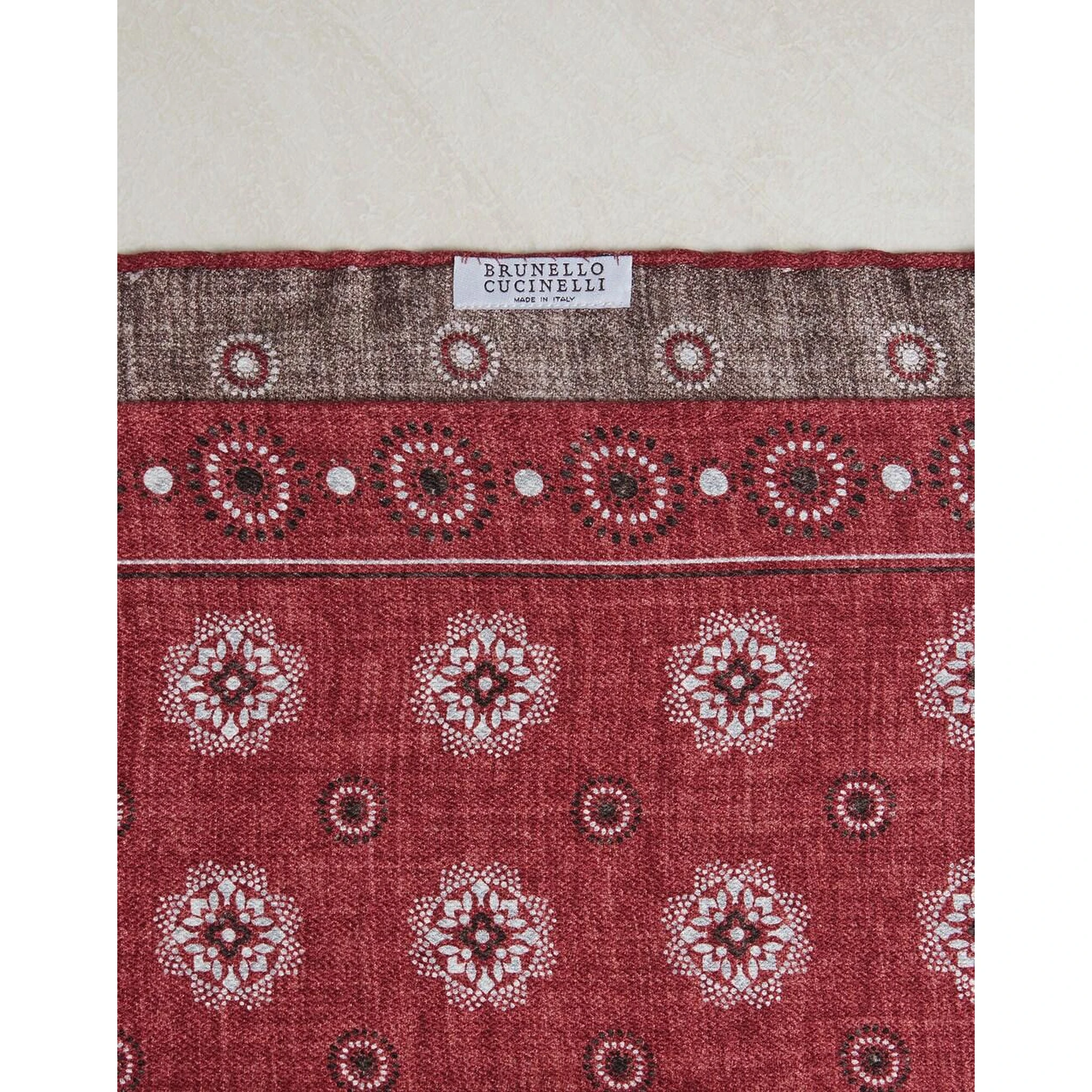 Bordeaux Silk Pocket Square