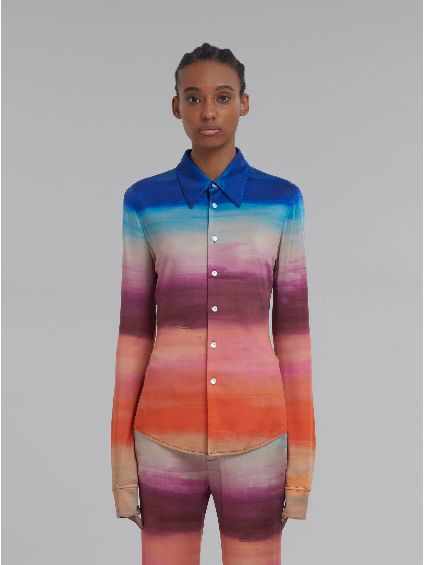 Multicolor Fibres Pattern Shirt