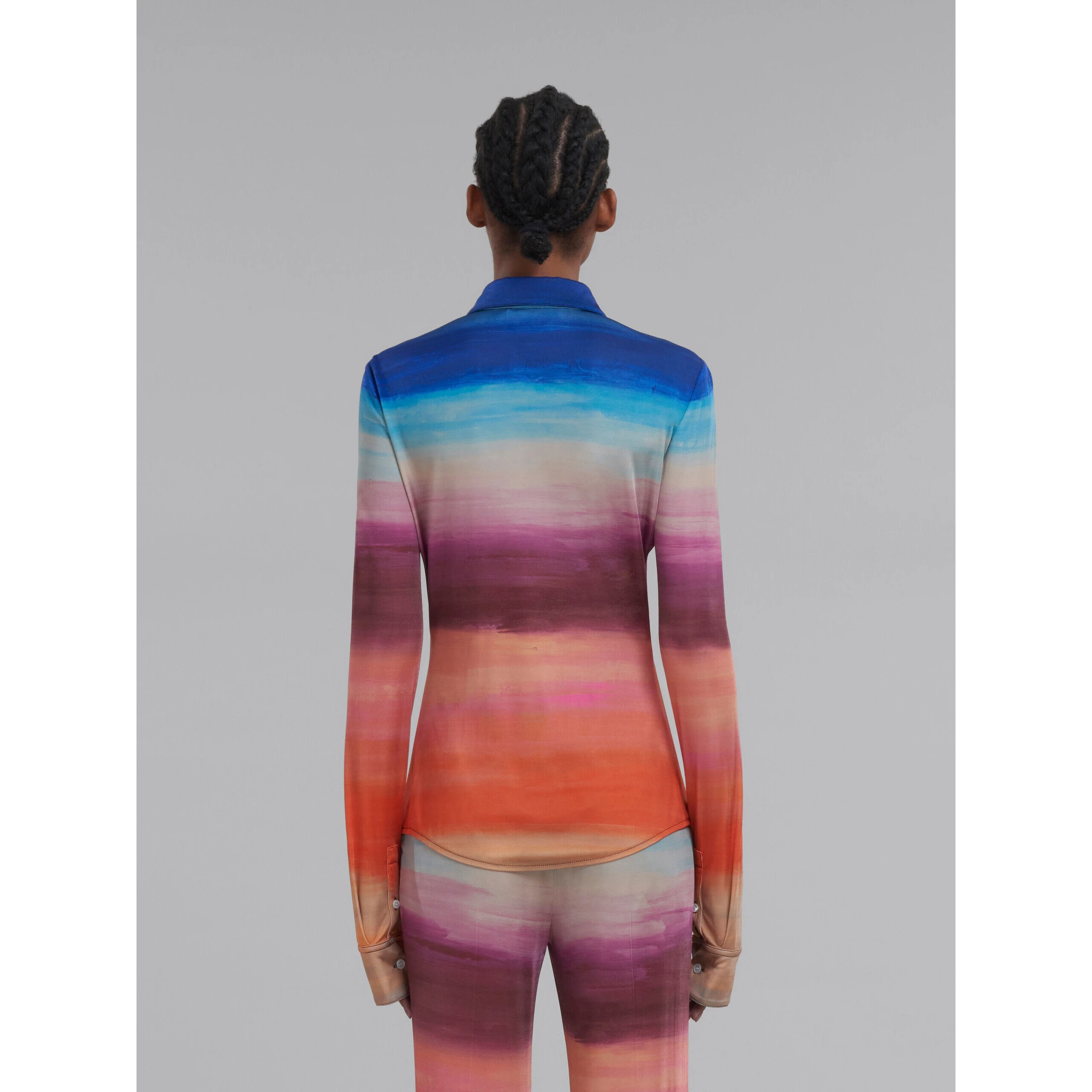 Multicolor Fibres Pattern Shirt
