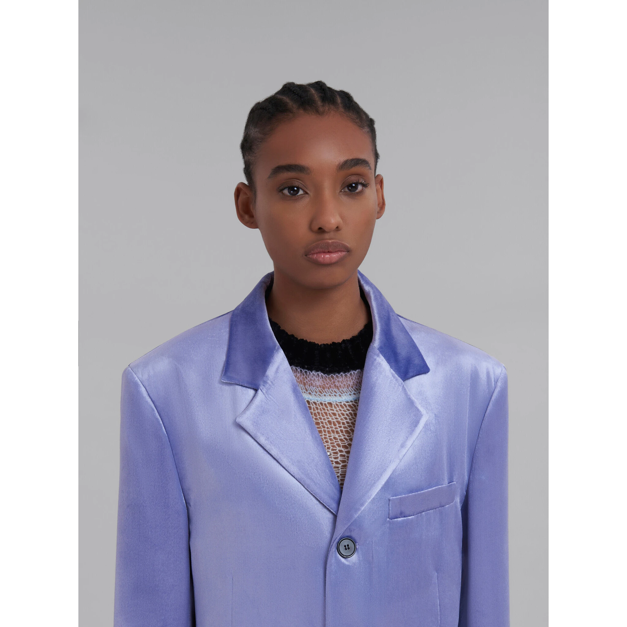 Purple Fibres Jackets And Coat