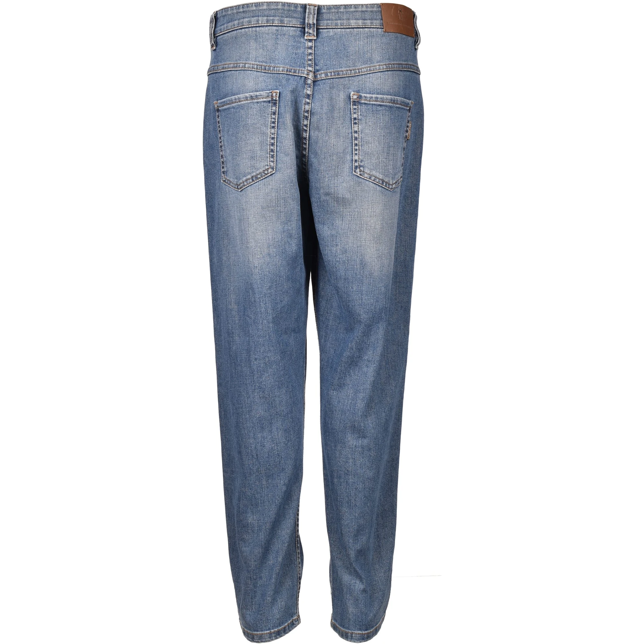 Blue Cotton Relaxed Fit Jeans