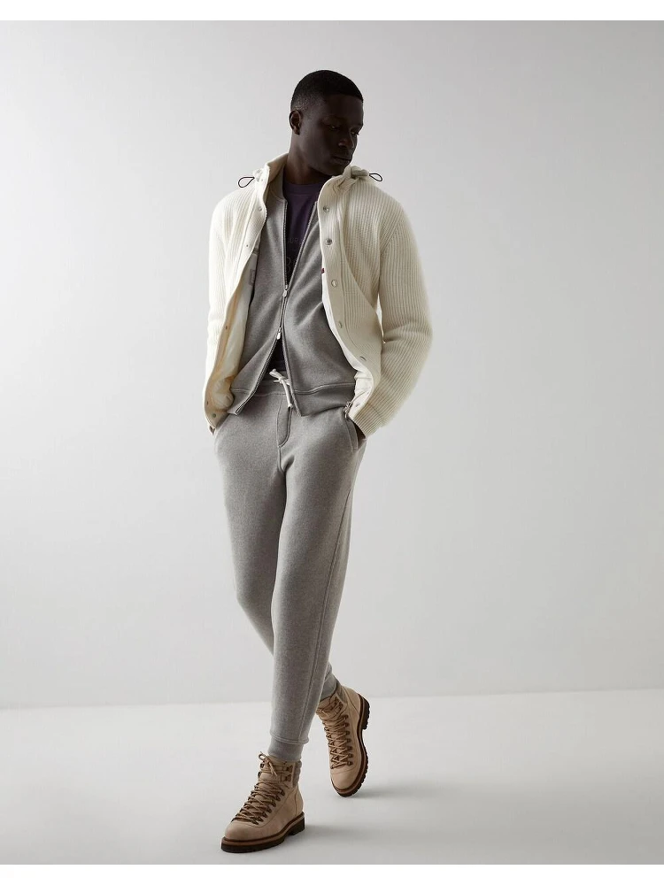 Bicolor Wool Joggers (Workout Pants)