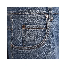 Blue Cotton Relaxed Fit Jeans