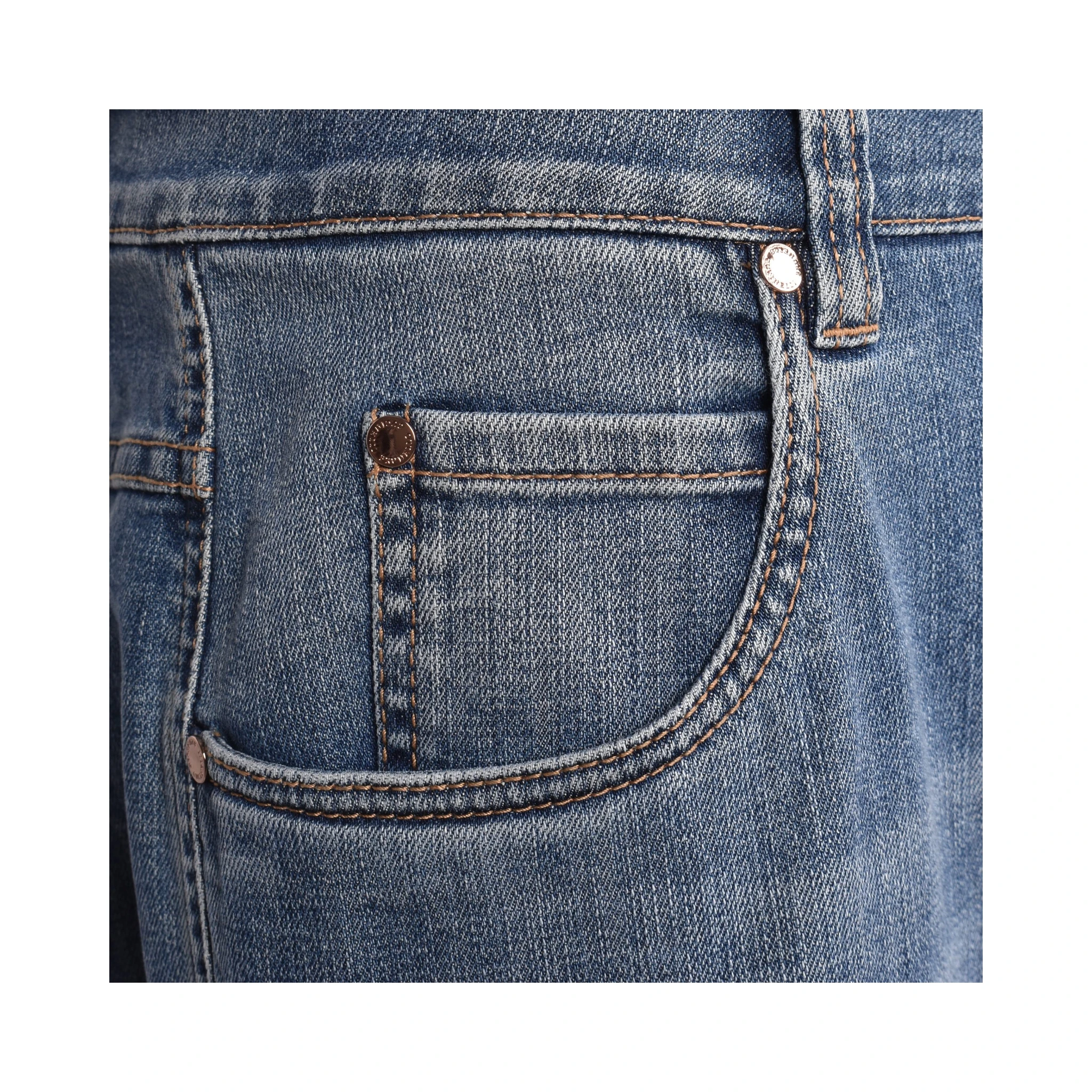 Blue Cotton Relaxed Fit Jeans