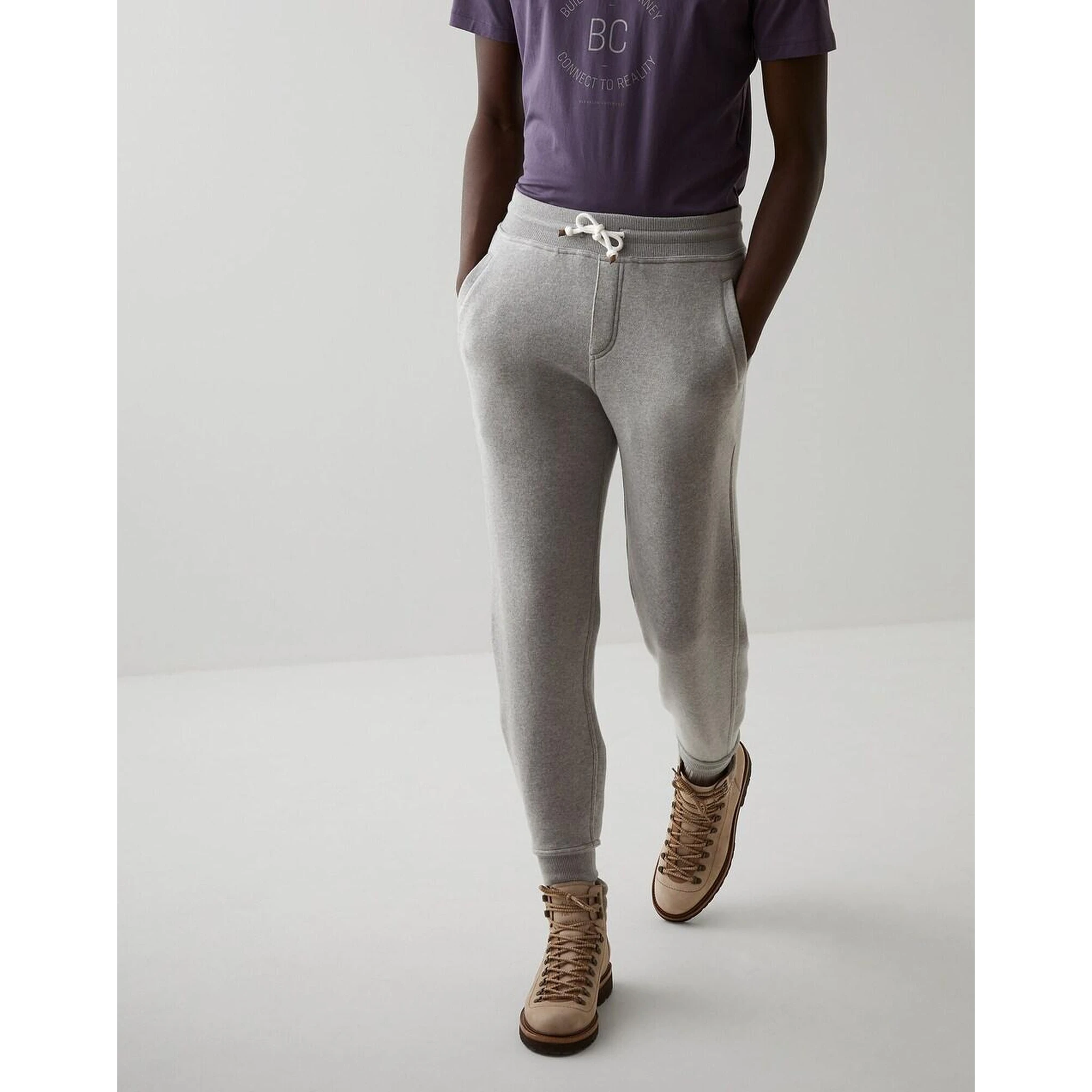 Bicolor Wool Joggers (Workout Pants)