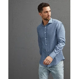 Blue Cotton Shirt