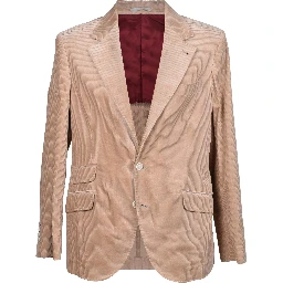 Beige Cotton Blazer