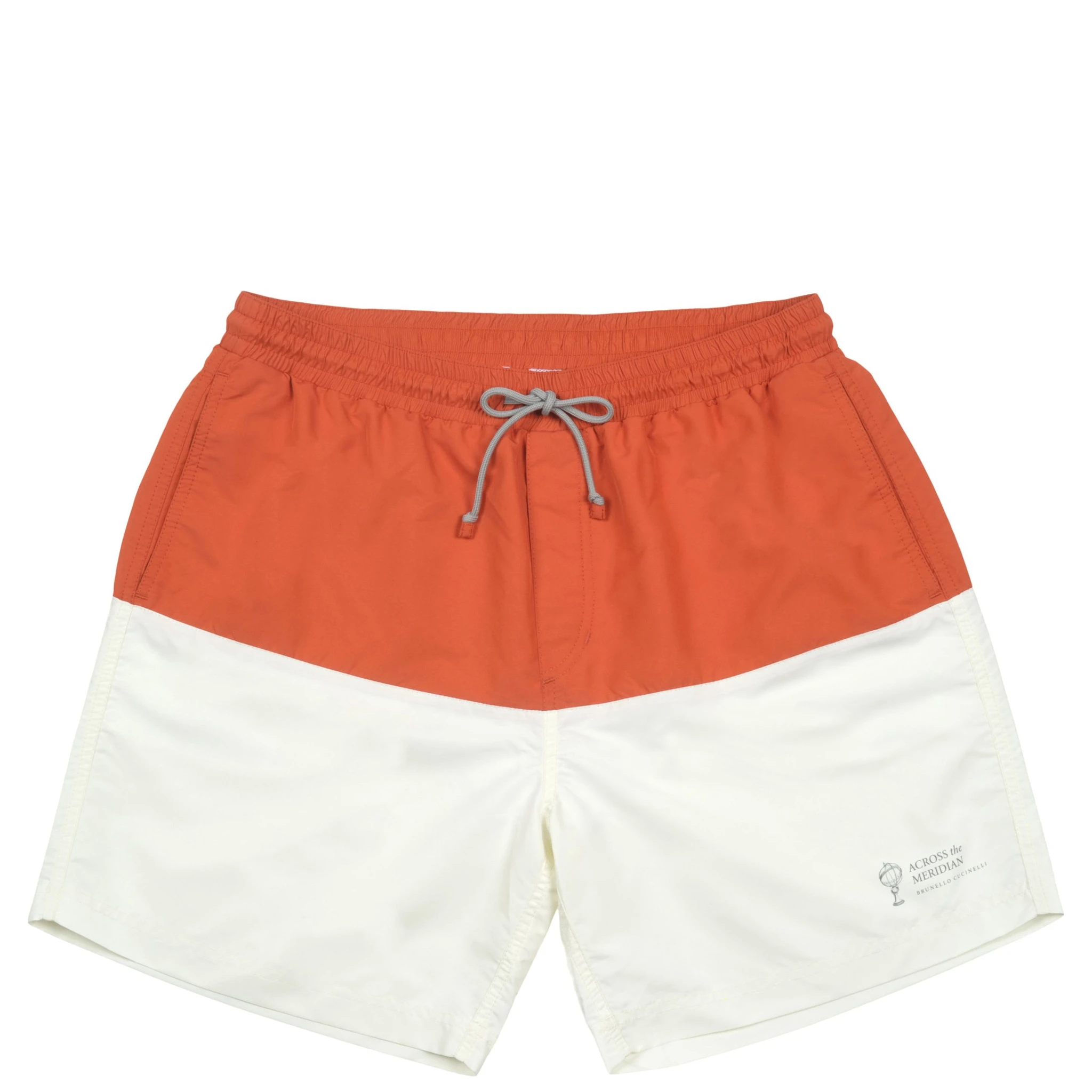 Orange Polyester Shorts