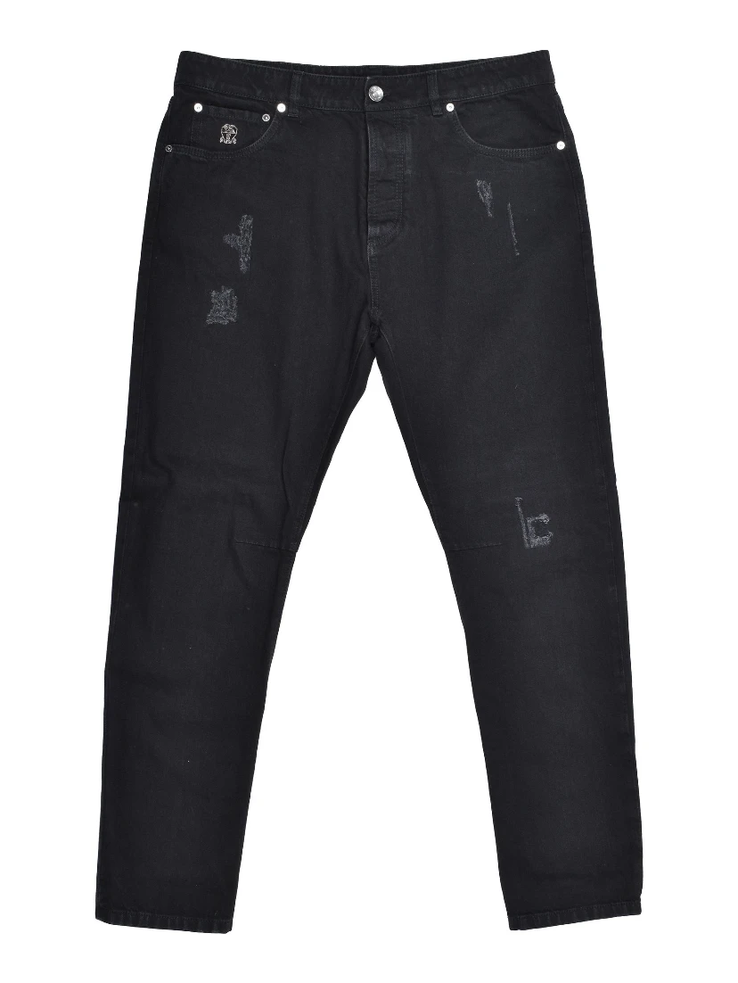 Black Cotton Jeans Denim