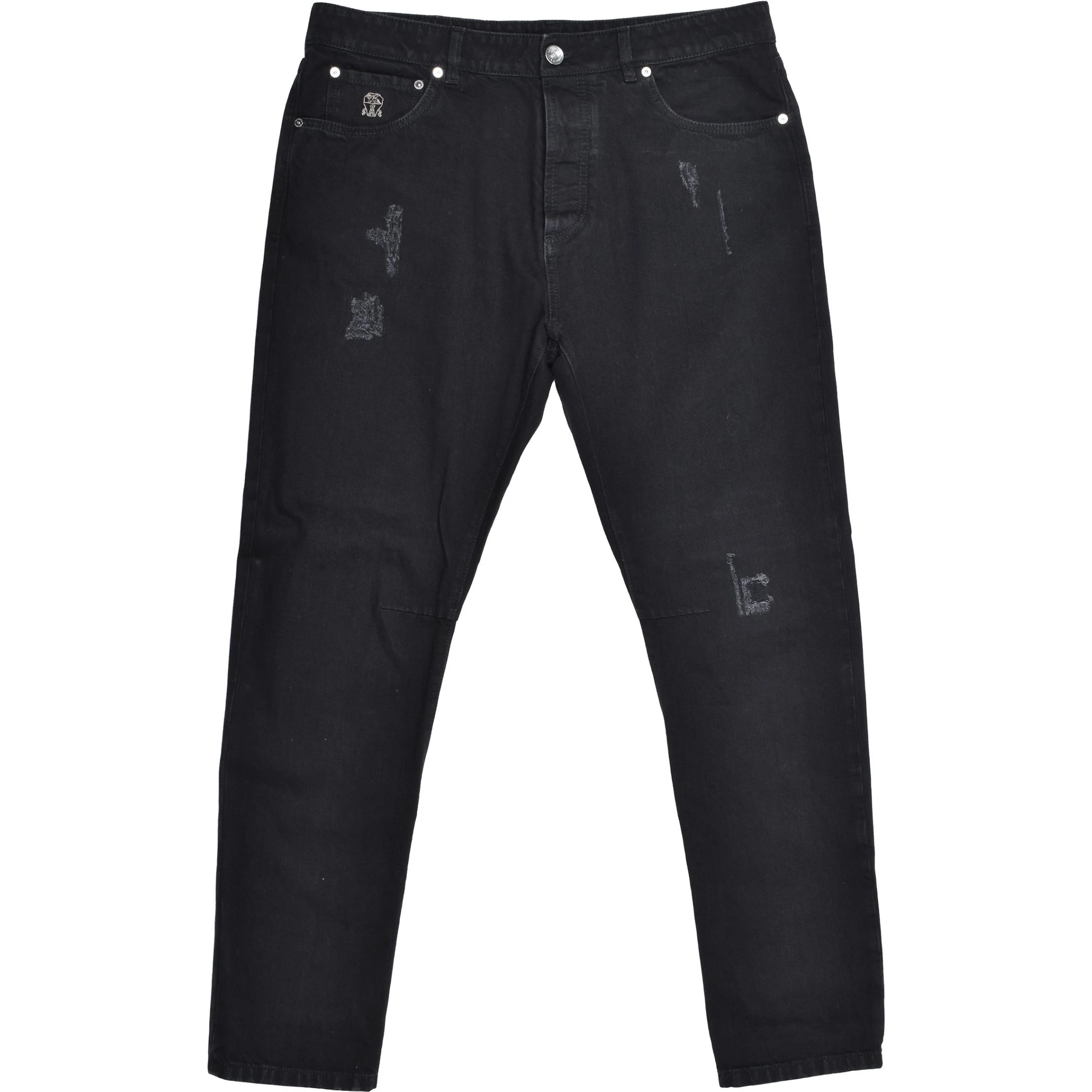 بنطلون جينز أسود من القطن