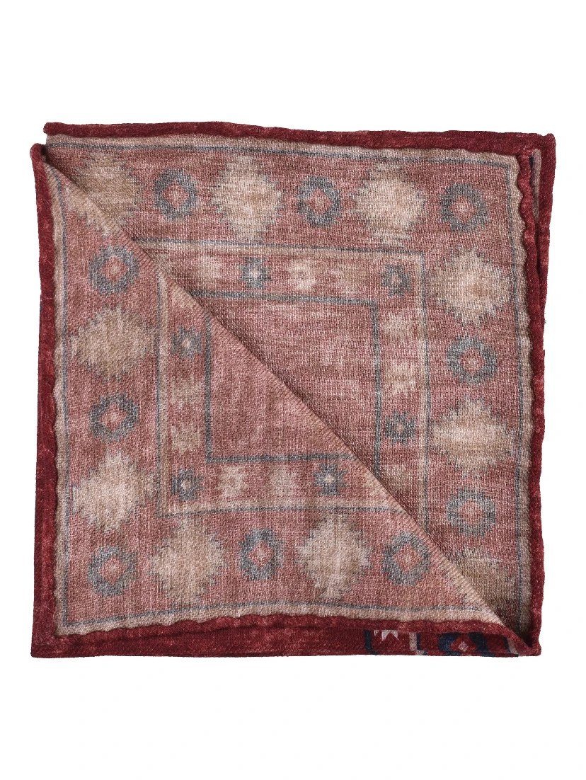 Bicolor Wool Pocket Square