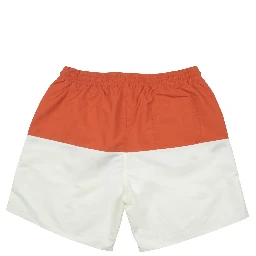 Orange Polyester Shorts