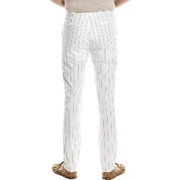 Bicolor Cotton Casual Pants