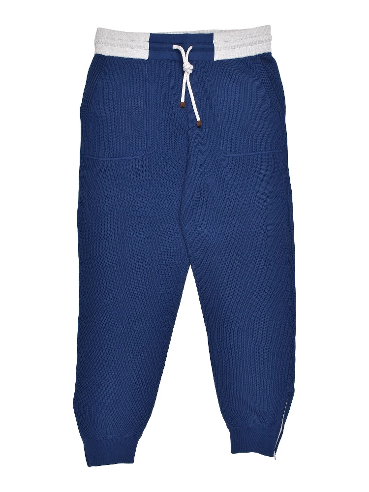 Bicolor Cotton Joggers (Workout Pants)