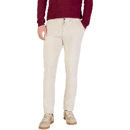Beige Cotton Pants