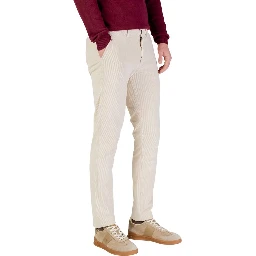 Beige Cotton Pants