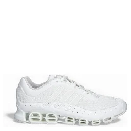 White Synthetic Athletic Sneakers
