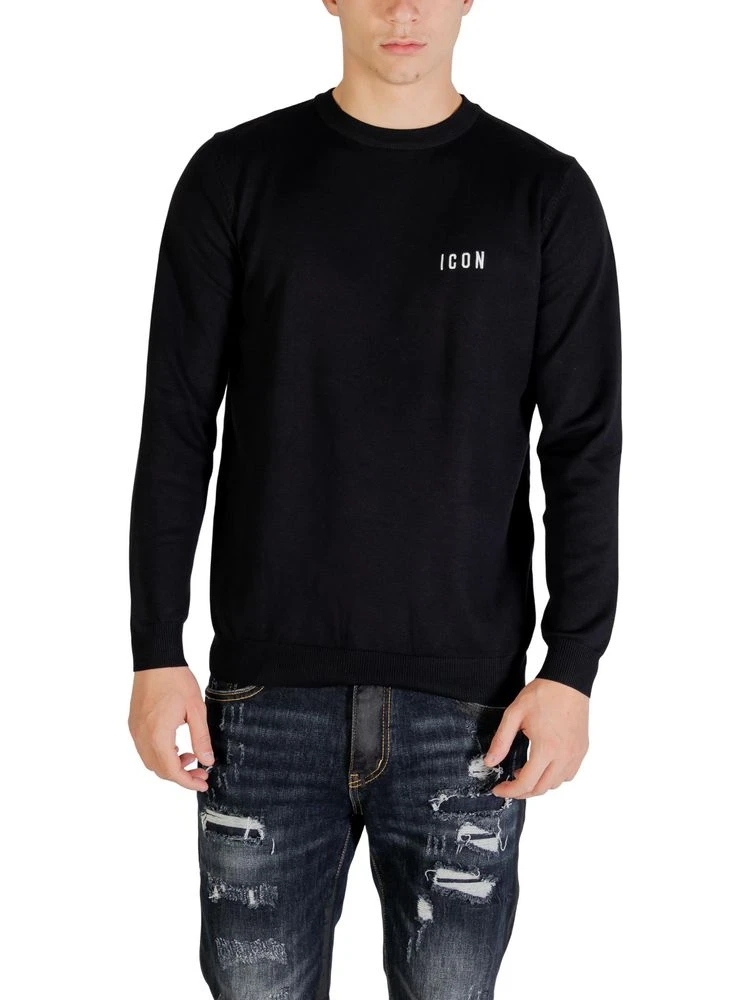 Black Viscose Sweatshirt