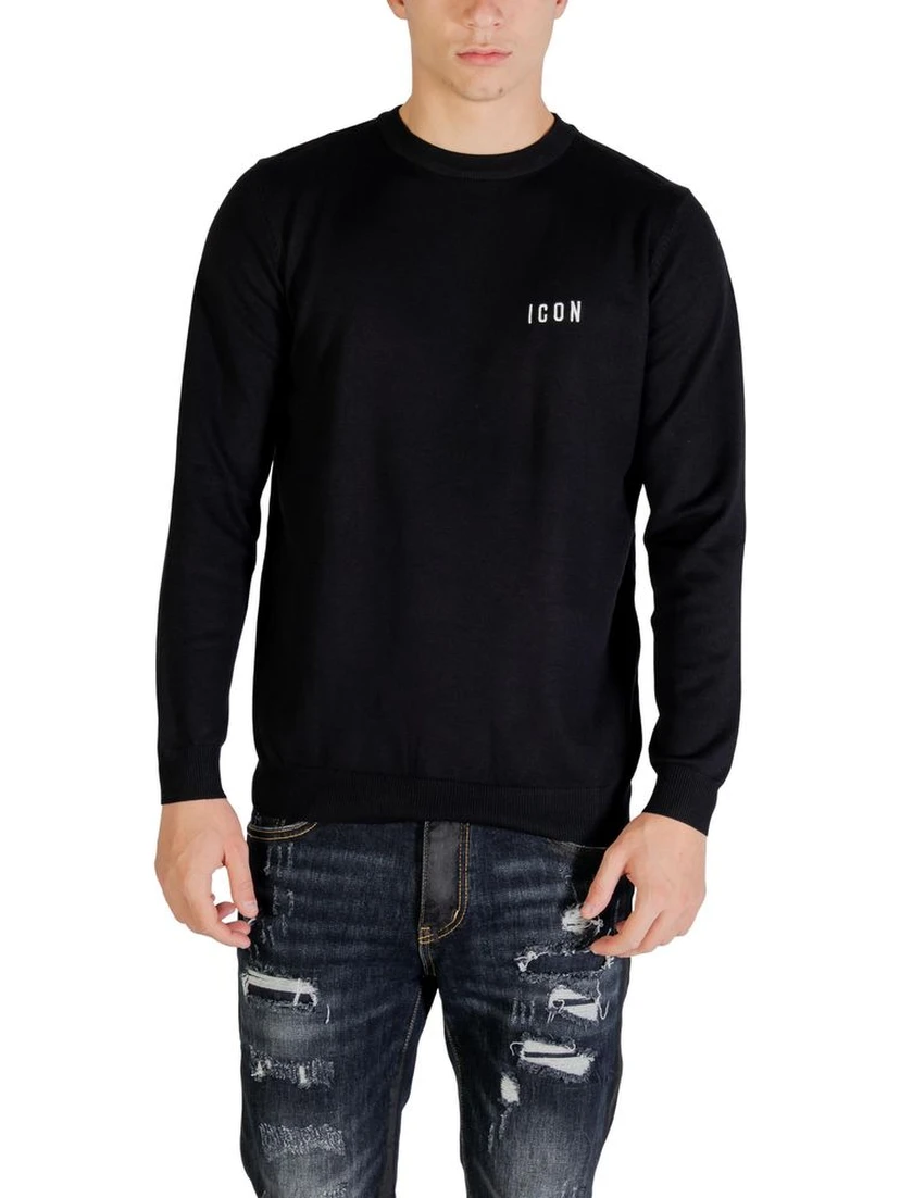 Black Viscose Sweatshirt