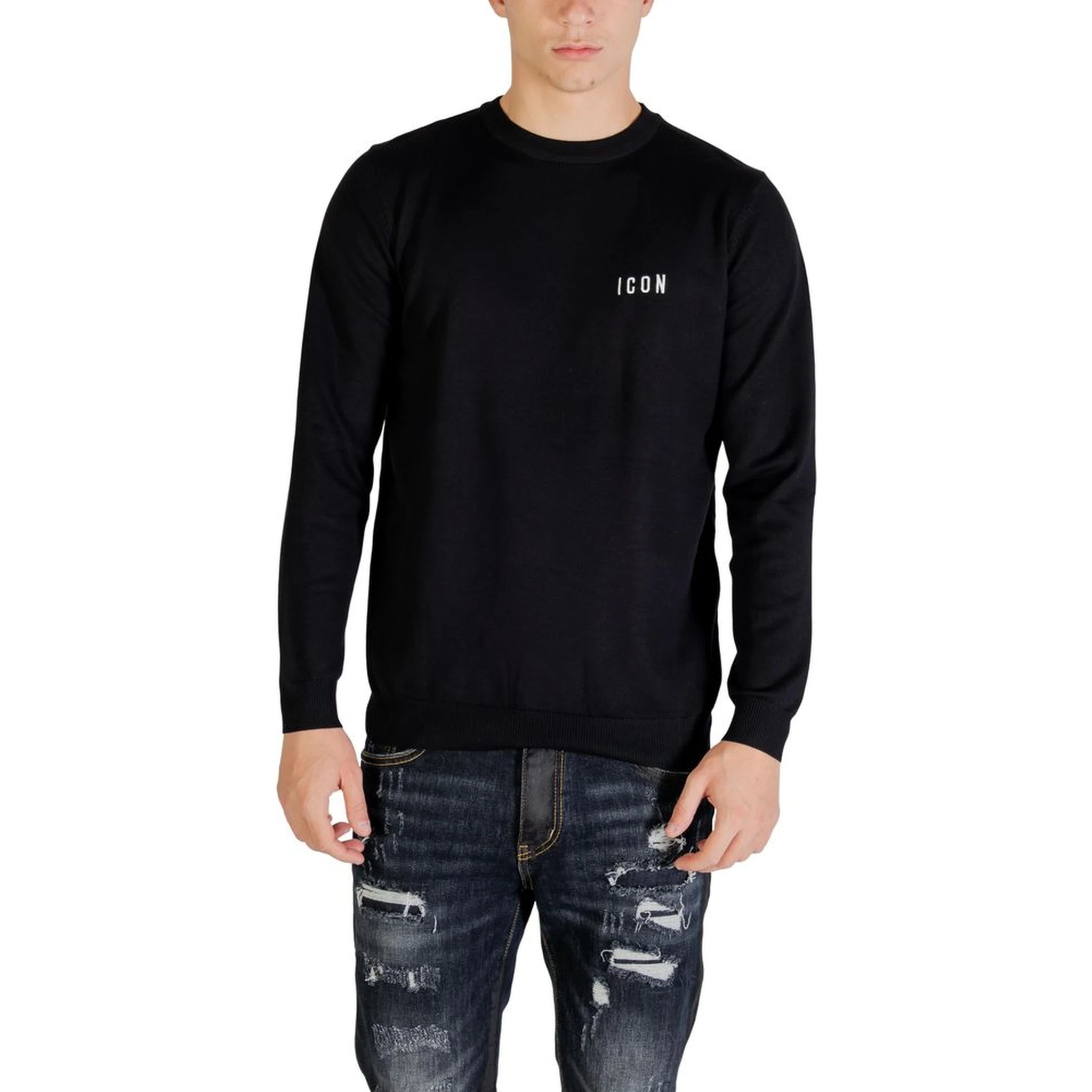 Black Viscose Sweatshirt