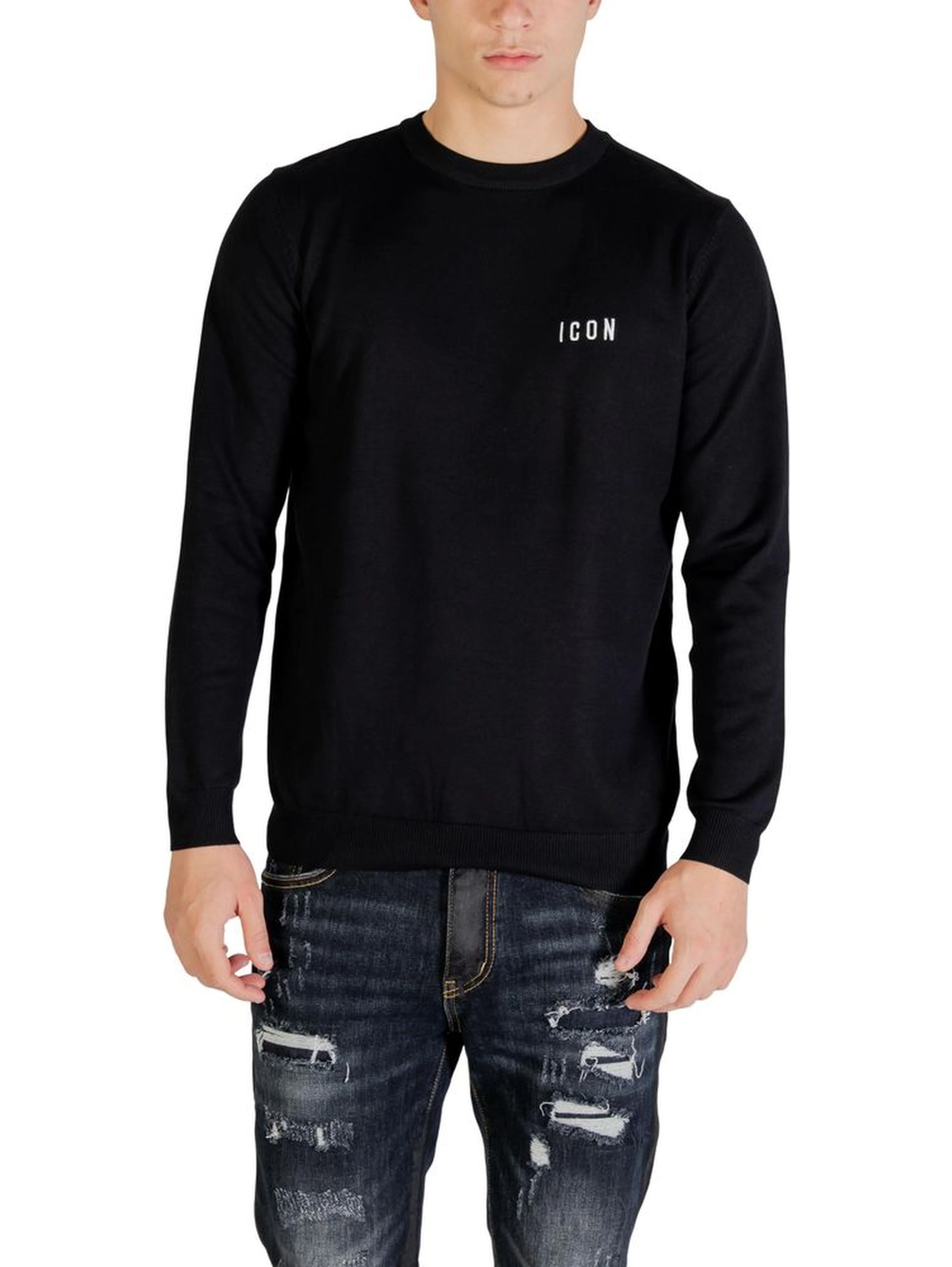 Black Viscose Sweatshirt