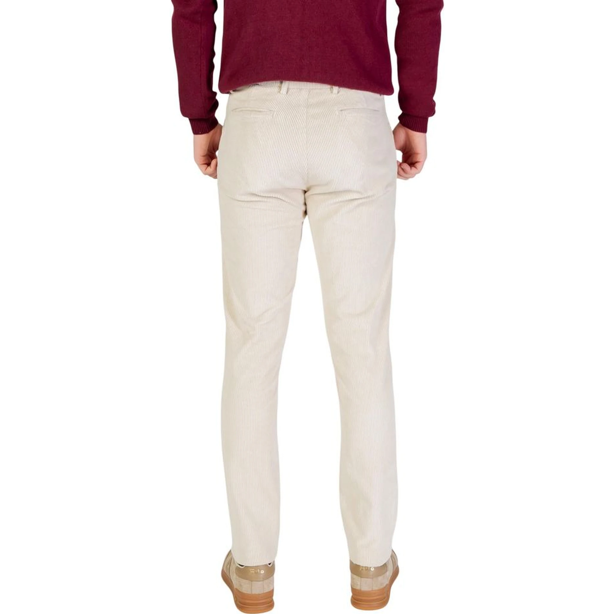 Beige Cotton Pants