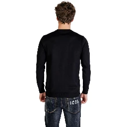 Black Viscose Sweatshirt