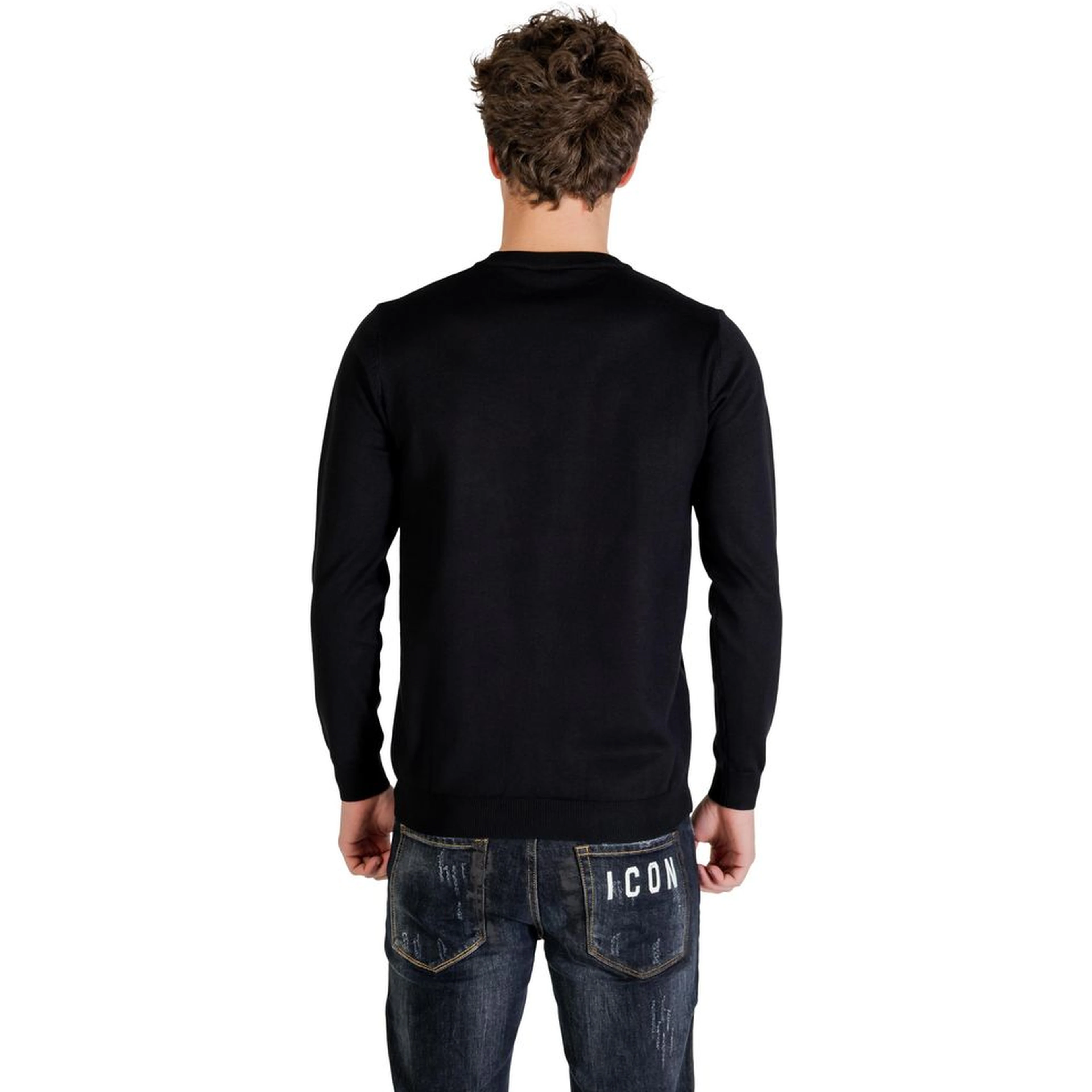 Black Viscose Sweatshirt