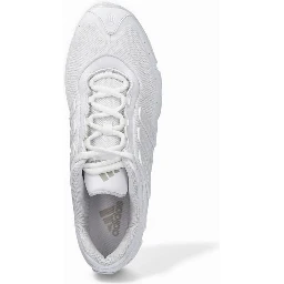 White Synthetic Athletic Sneakers