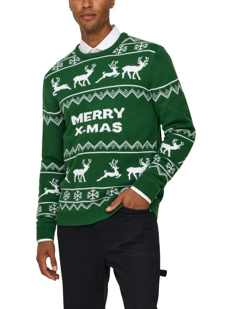 Bicolor Marabou Sweatshirt