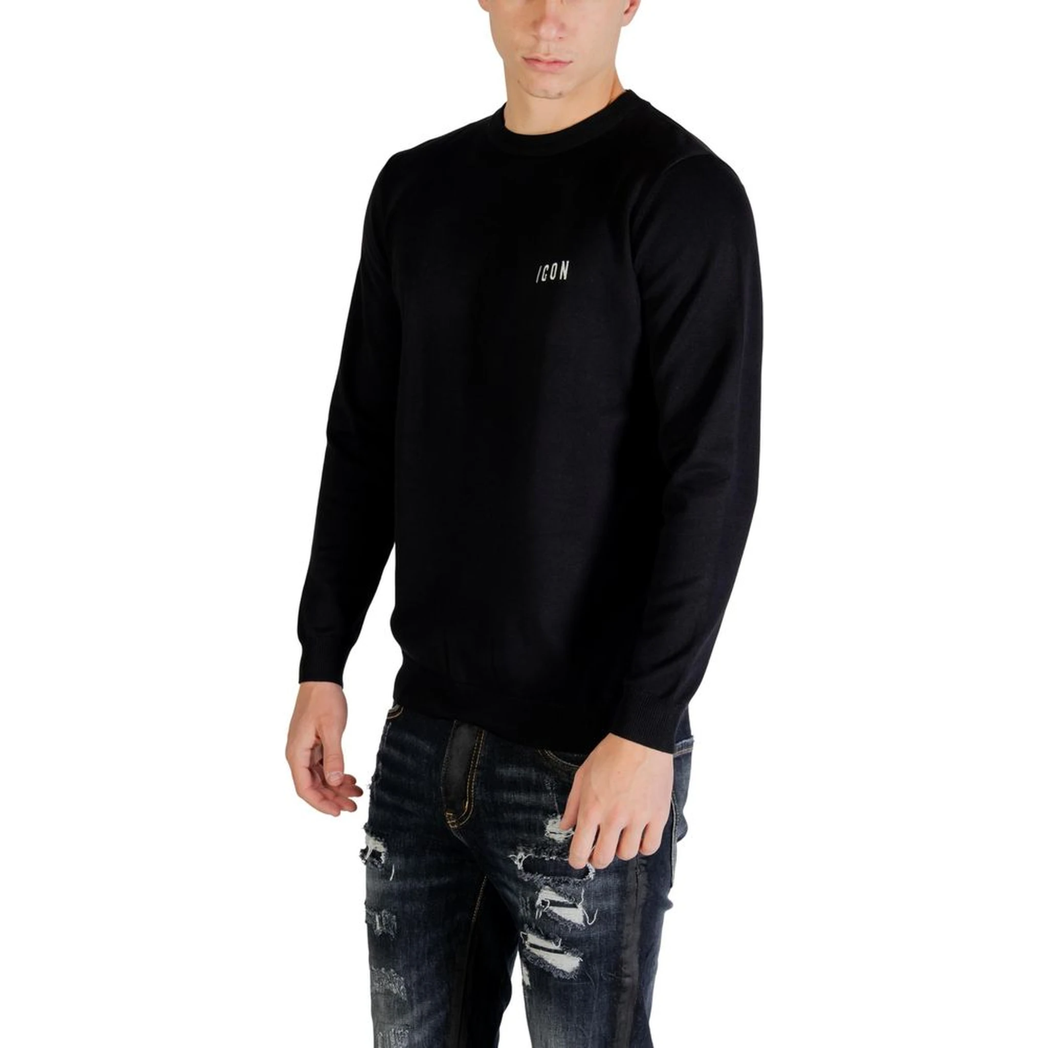 Black Viscose Sweatshirt