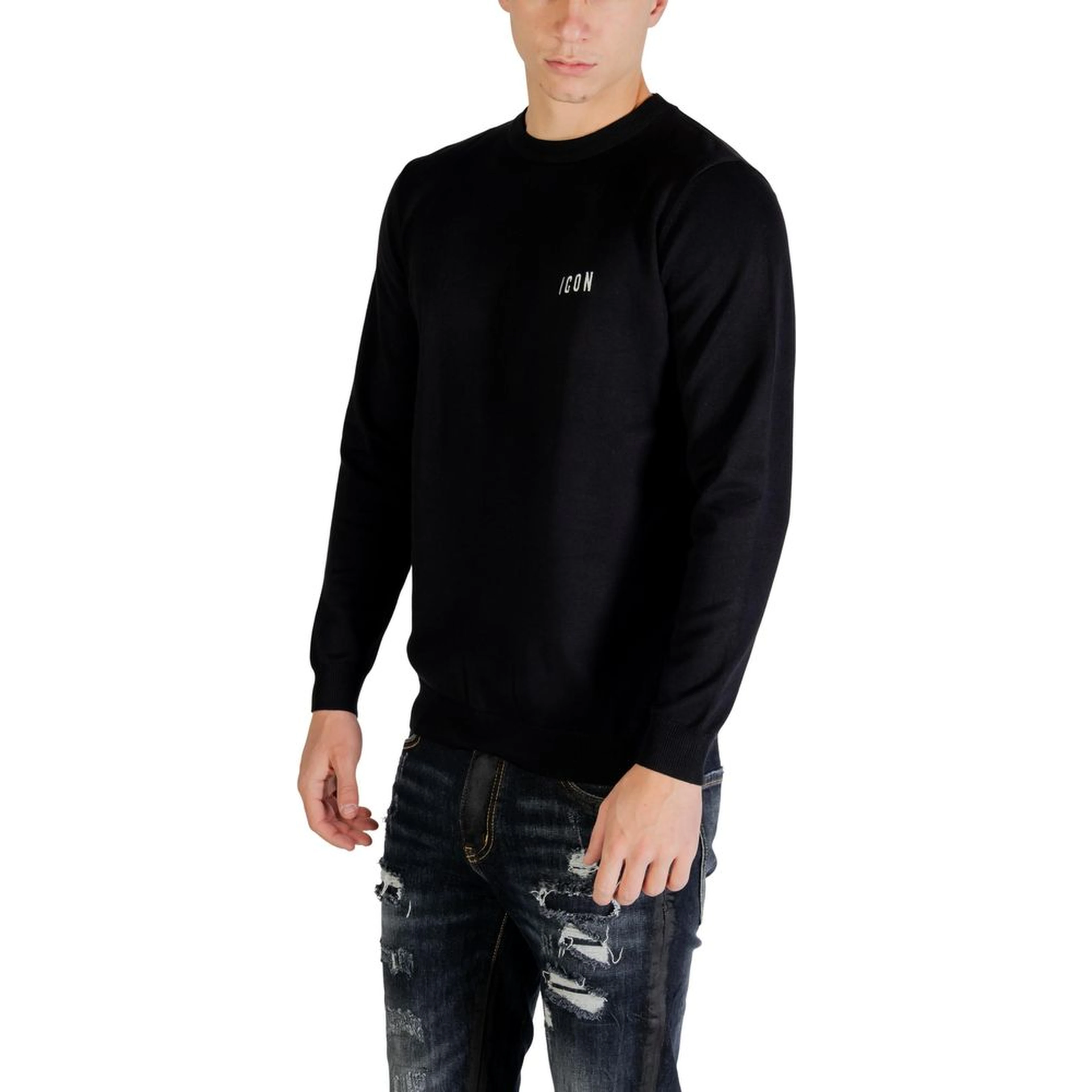 Black Viscose Sweatshirt
