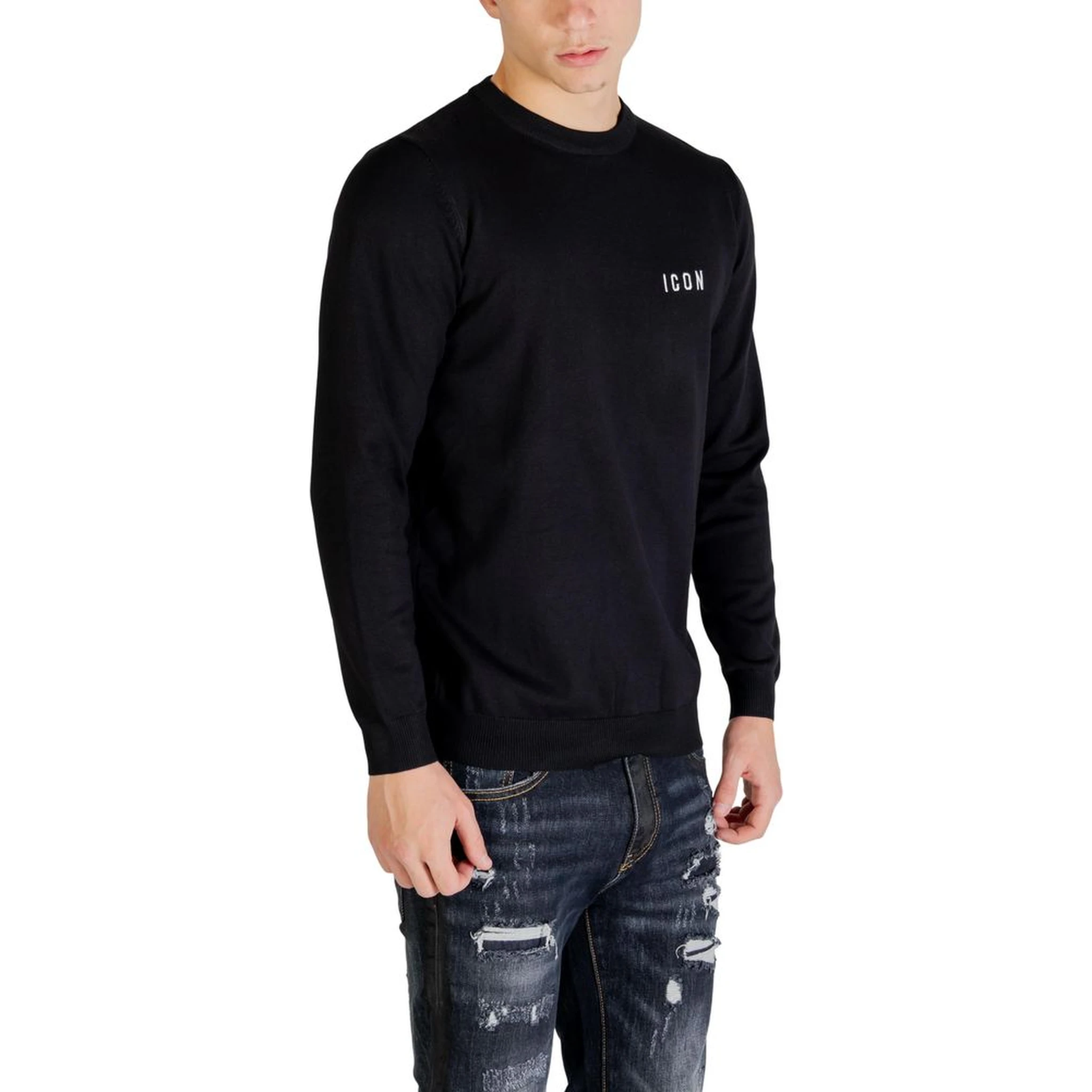Black Viscose Sweatshirt