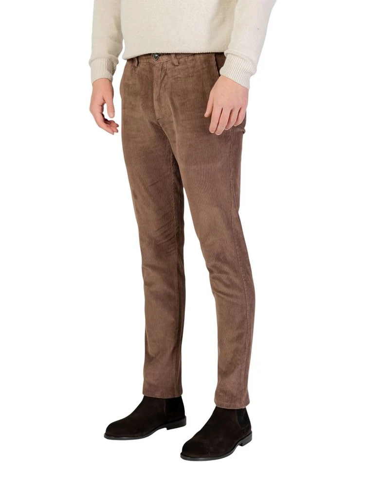 Brown Cotton Casual Pants alternative