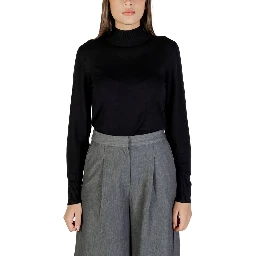 Black Viscose Turtleneck