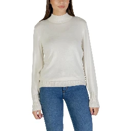 Beige Viscose Turtleneck