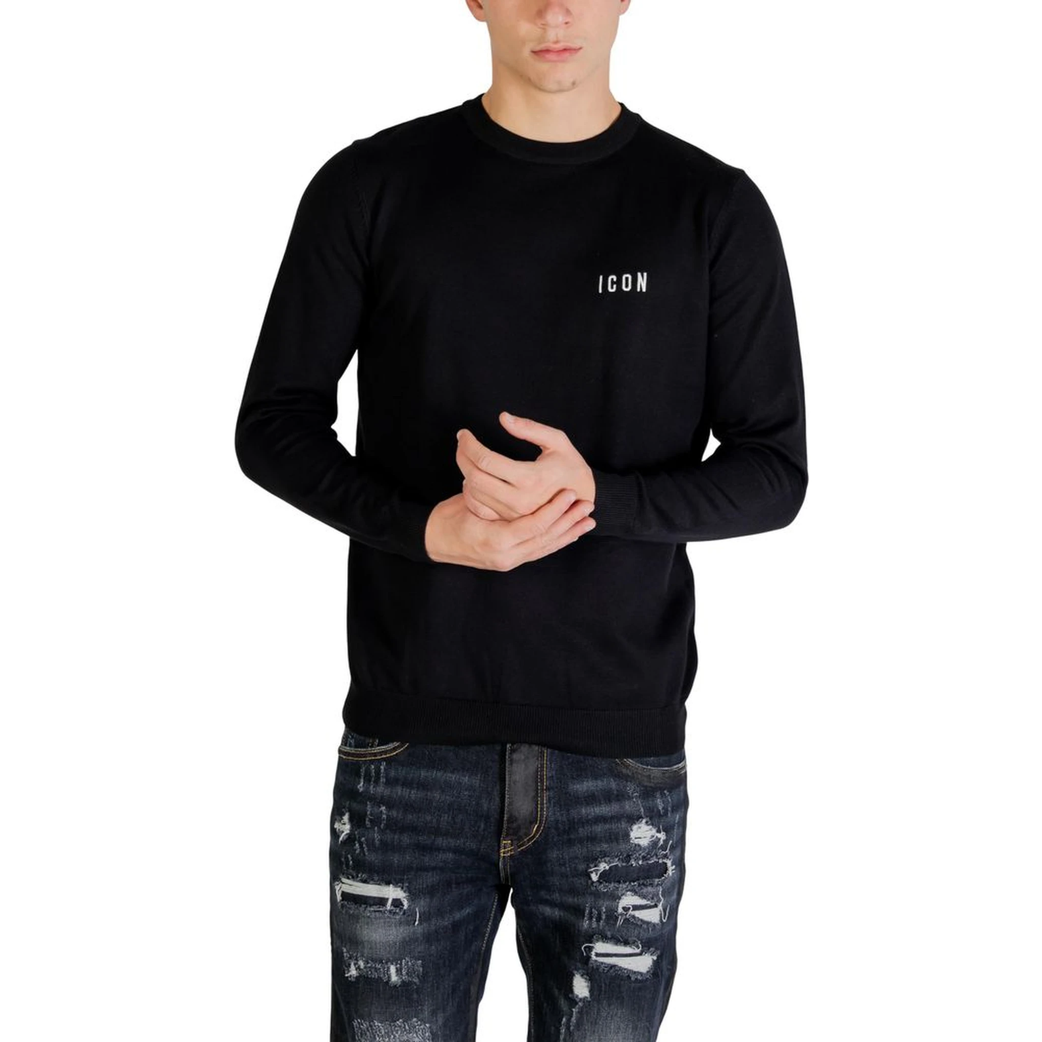 Black Viscose Sweatshirt