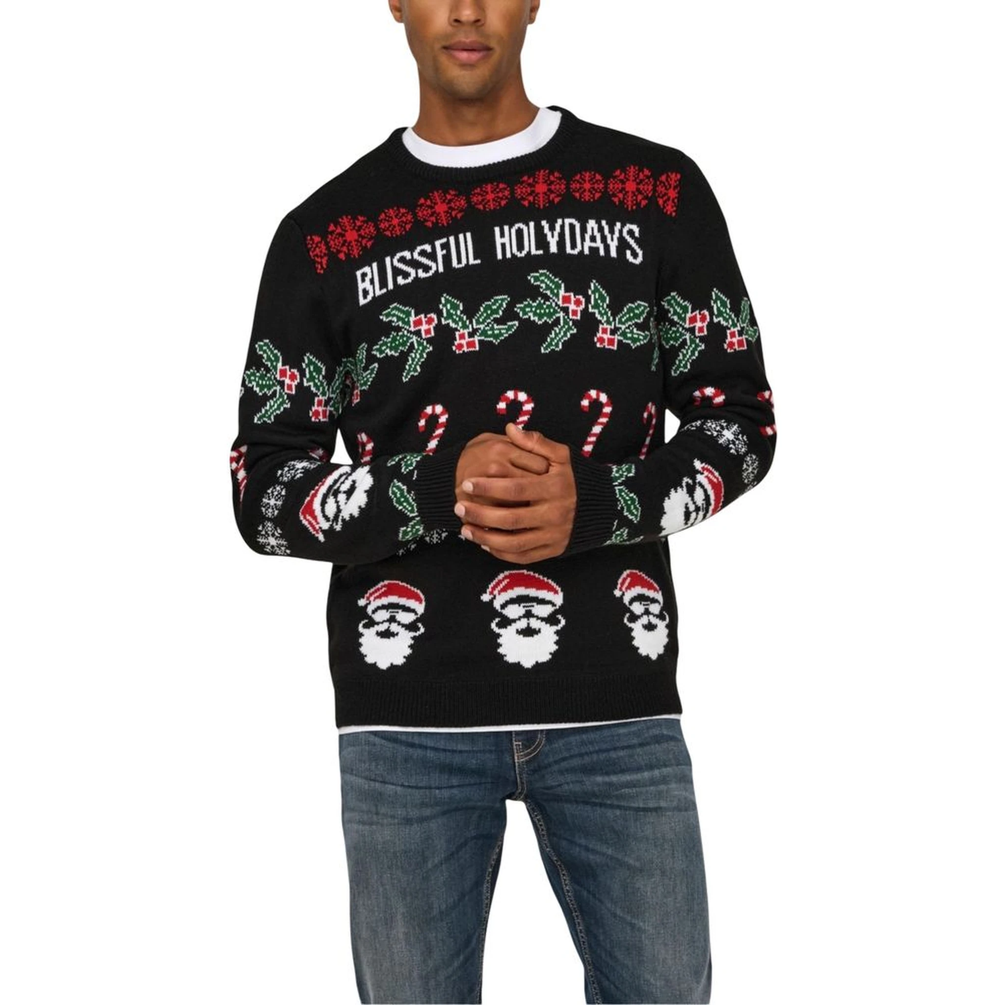 Black Marabou Sweatshirt