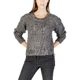Gray Marabou Sweatshirt