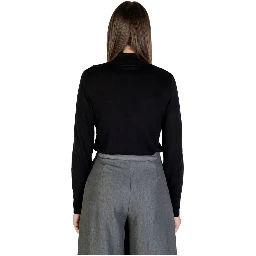 Black Viscose Turtleneck
