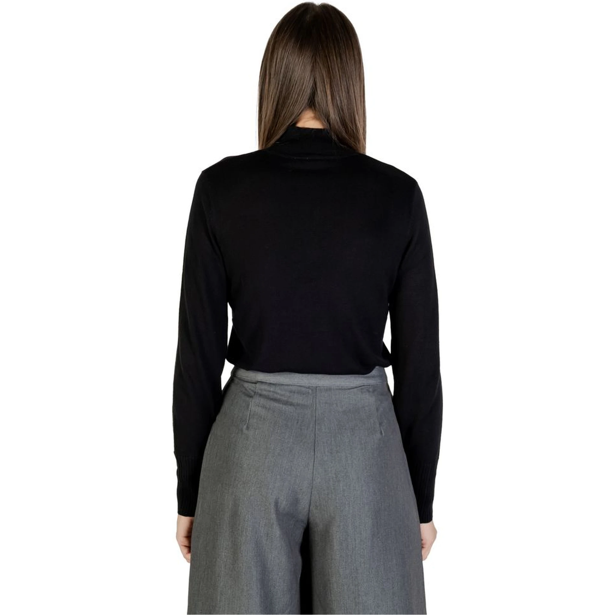 Black Viscose Turtleneck