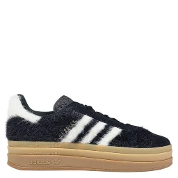 Black Leather Platform Sneakers