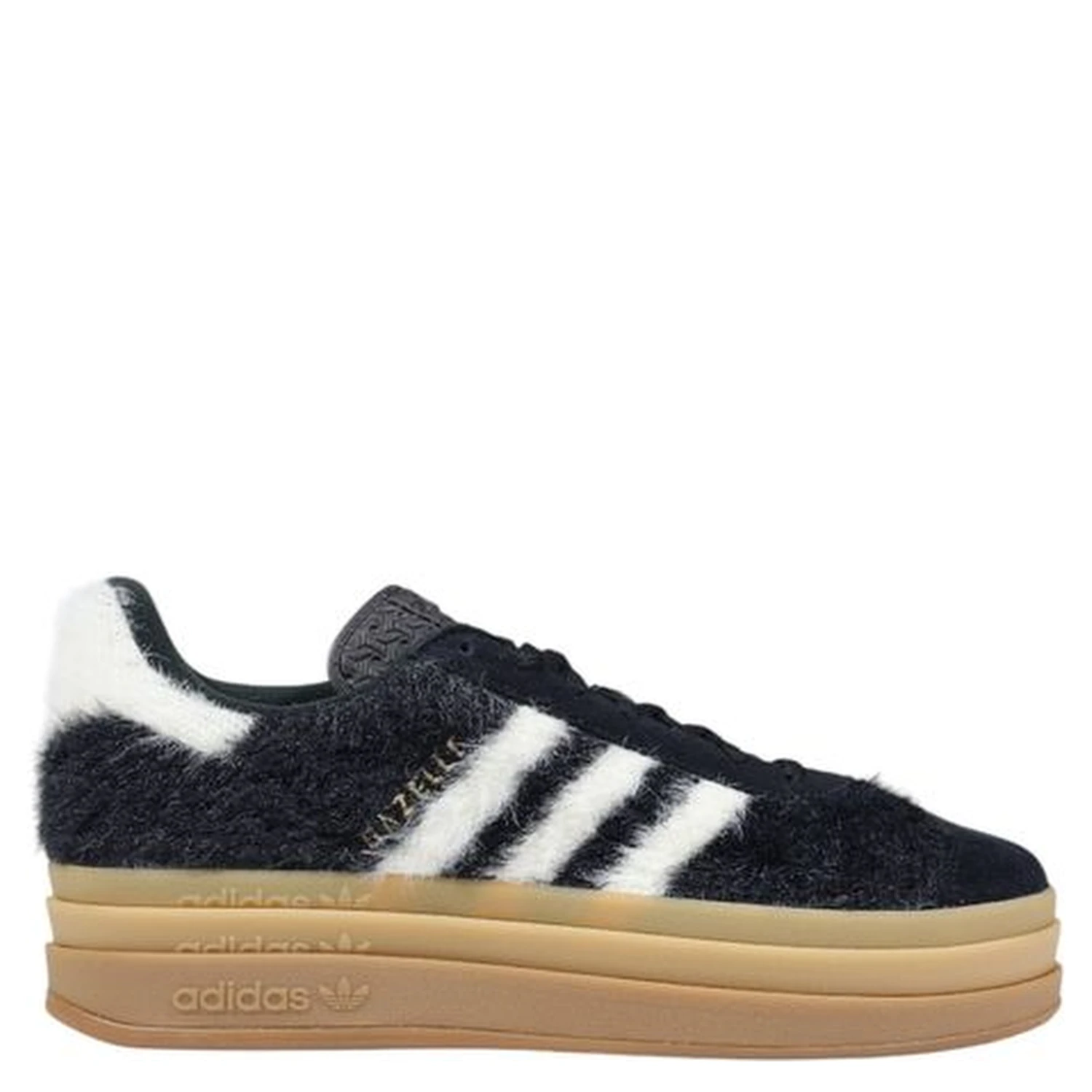 Black Leather Platform Sneakers